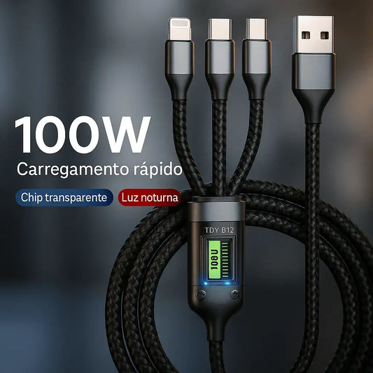 Cabo de Carregamento 3em1