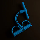 Pedal exercitador com 4 tubos de látex super elásticos