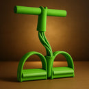 Pedal exercitador com 4 tubos de látex super elásticos