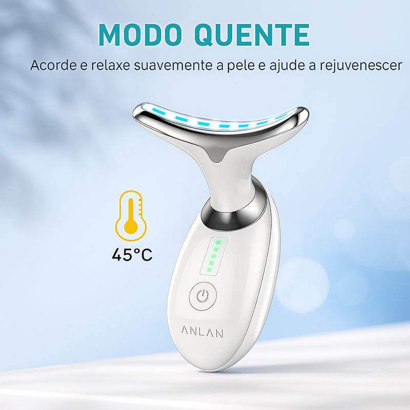 Dispositivo de beleza para pescoço e rosto